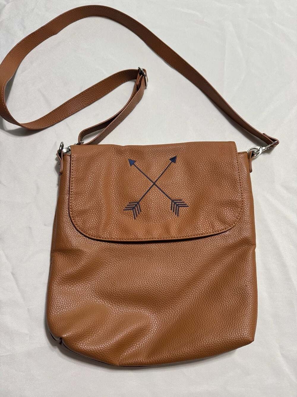 Western Boho Crossbody Saddle Bag Faux Leather Slouch Purse